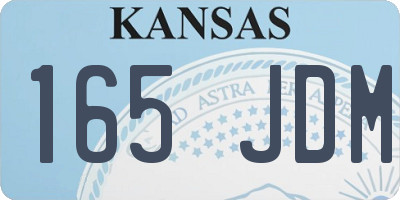 KS license plate 165JDM
