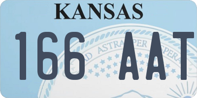 KS license plate 166AAT