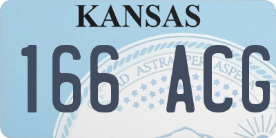 KS license plate 166ACG