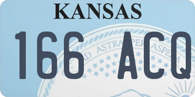 KS license plate 166ACQ