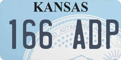 KS license plate 166ADP