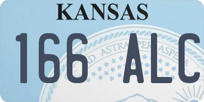 KS license plate 166ALC