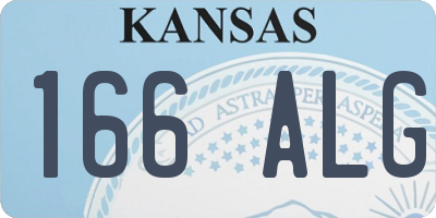 KS license plate 166ALG