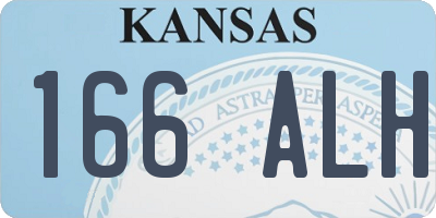KS license plate 166ALH