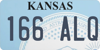 KS license plate 166ALQ