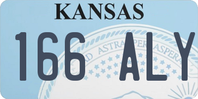 KS license plate 166ALY