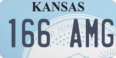KS license plate 166AMG