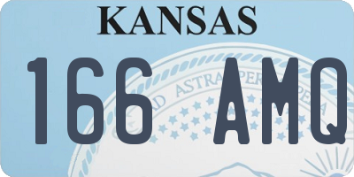 KS license plate 166AMQ