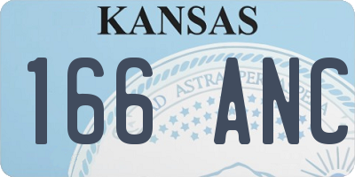 KS license plate 166ANC