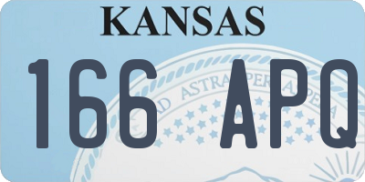 KS license plate 166APQ