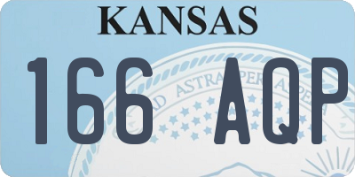 KS license plate 166AQP