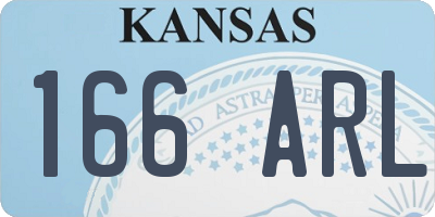KS license plate 166ARL