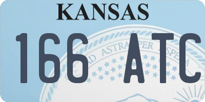 KS license plate 166ATC