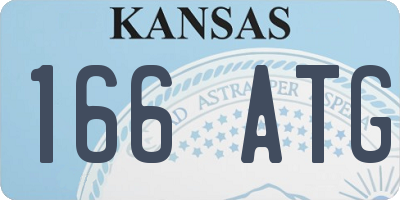 KS license plate 166ATG