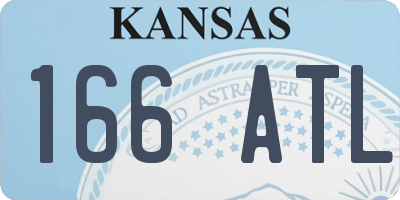 KS license plate 166ATL