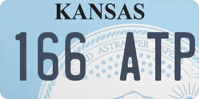 KS license plate 166ATP