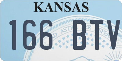 KS license plate 166BTV