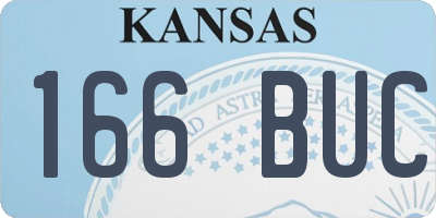 KS license plate 166BUC