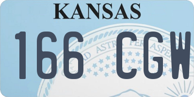 KS license plate 166CGW