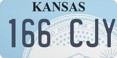 KS license plate 166CJY