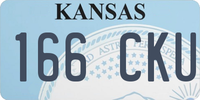 KS license plate 166CKU