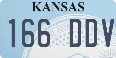 KS license plate 166DDV