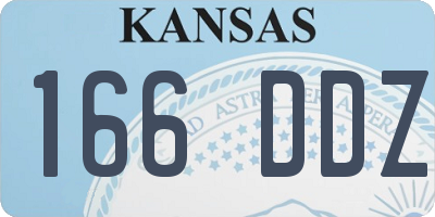KS license plate 166DDZ