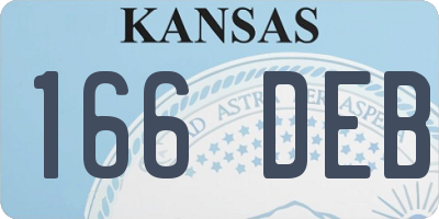 KS license plate 166DEB