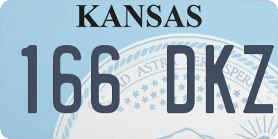 KS license plate 166DKZ