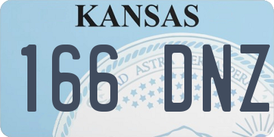 KS license plate 166DNZ