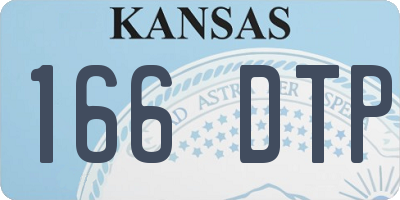 KS license plate 166DTP
