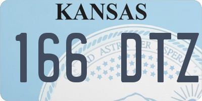 KS license plate 166DTZ