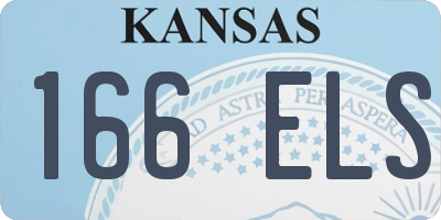 KS license plate 166ELS