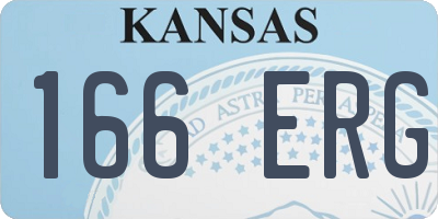 KS license plate 166ERG