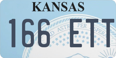 KS license plate 166ETT