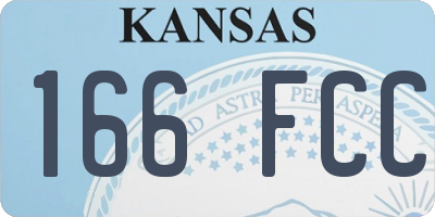 KS license plate 166FCC