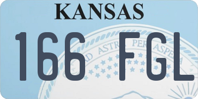 KS license plate 166FGL