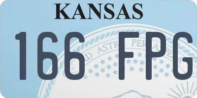 KS license plate 166FPG