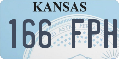 KS license plate 166FPH
