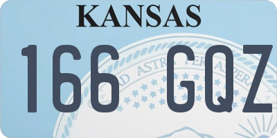 KS license plate 166GQZ