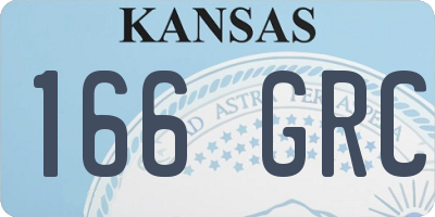KS license plate 166GRC