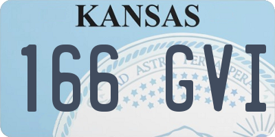 KS license plate 166GVI