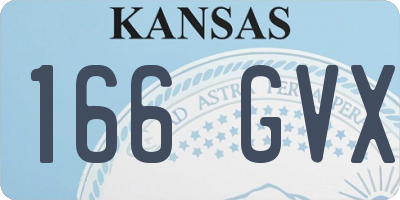 KS license plate 166GVX