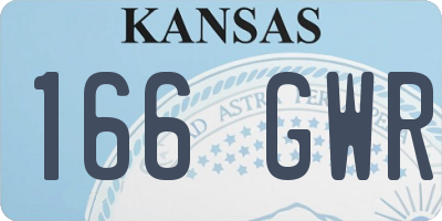 KS license plate 166GWR
