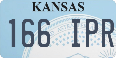 KS license plate 166IPR