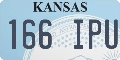 KS license plate 166IPU