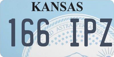 KS license plate 166IPZ