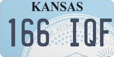 KS license plate 166IQF