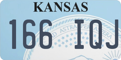 KS license plate 166IQJ