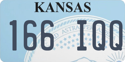 KS license plate 166IQQ